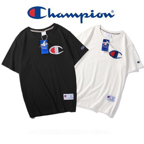 

чемпион 20ss мужчины роскоши тенниска способ конструктора женщины марка tshirts высокого качество старинное tshirts вышивка логотип печать х, White;black