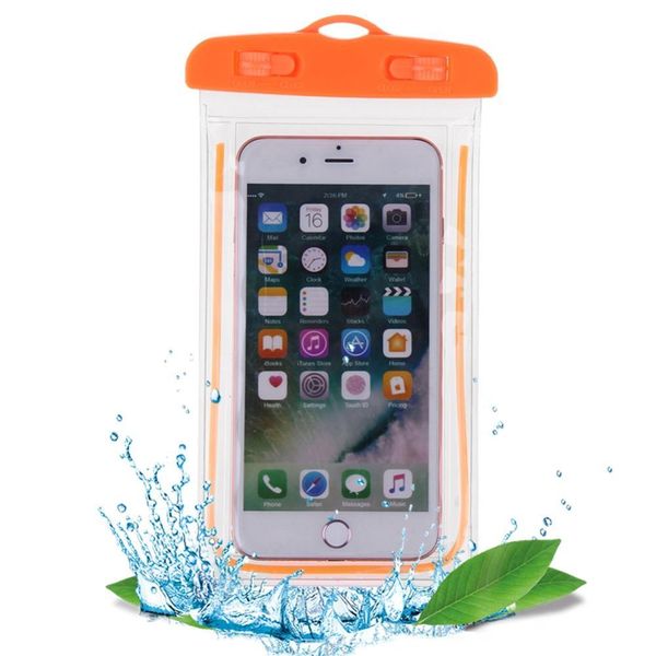 

swimming bags waterproof bag with luminous underwater pouch phone case for iphone 6 6s 7 universal all models 3.5 inch -6 inch
