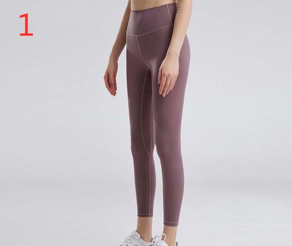 

2019 2020 ladies double-sided brushed yoga pants high waist skin-friendly belly lifting hip pants sports ladies fitness jogging breathable, White;red