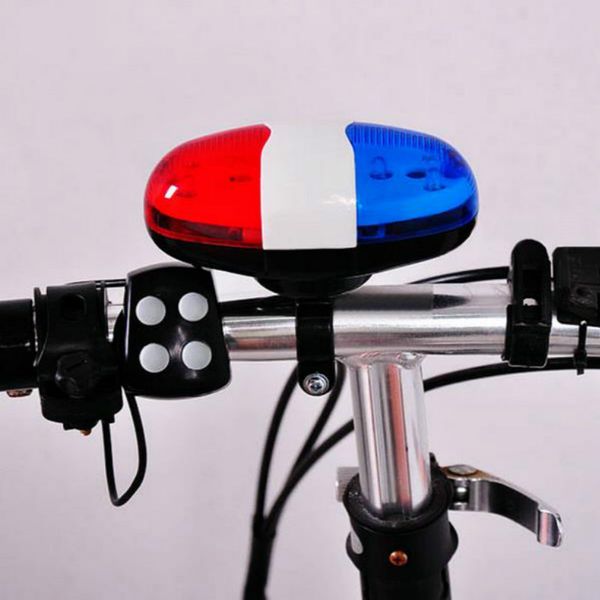 

new bicycle accessories 6 leds 4 sounds bicycles bell light electronic bike horn outdoor cycling bells
