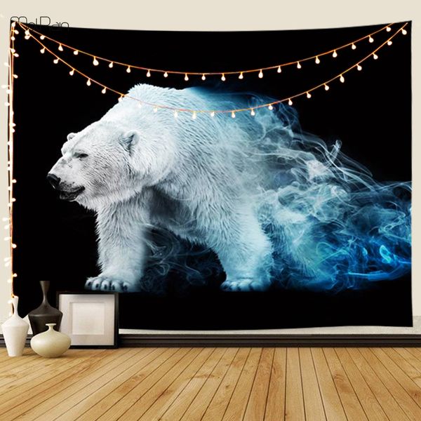 

tapestries fashion tapestry animals polar bear pattern blanket mandala bohemian decorative hippie for living room yoga mat