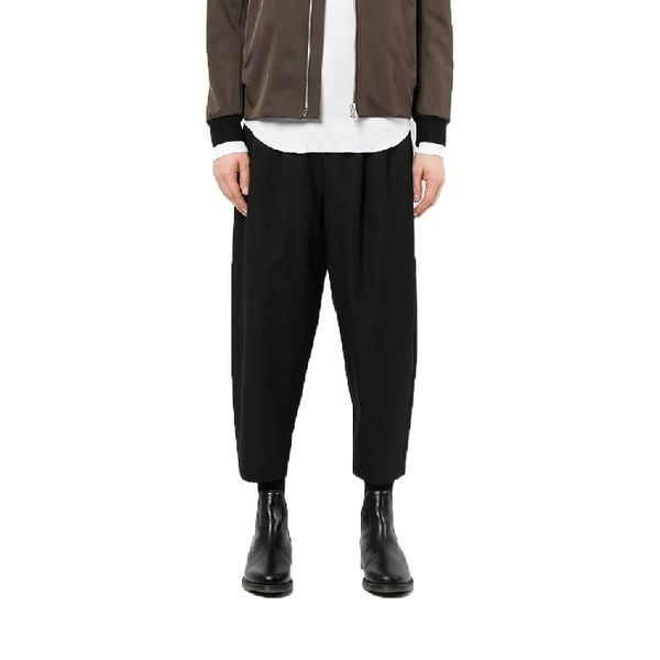 

27-44 2019 men's clothing autumn winter hair stylist fashion casual harem pants plus size singer costumes clothing, Black
