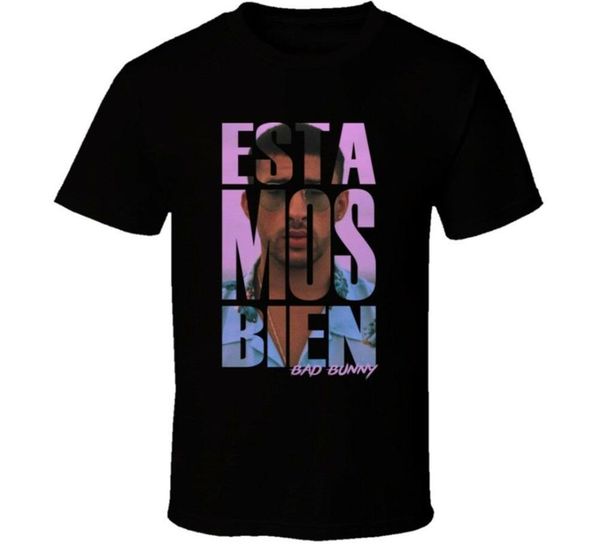 

estamos bien bad reggaeton spanish trap regueton t-shirt fashion plus size tee shirt, White;black