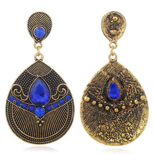 

wholesale-and american fashion jewelry fashion retro carved earrings, Golden