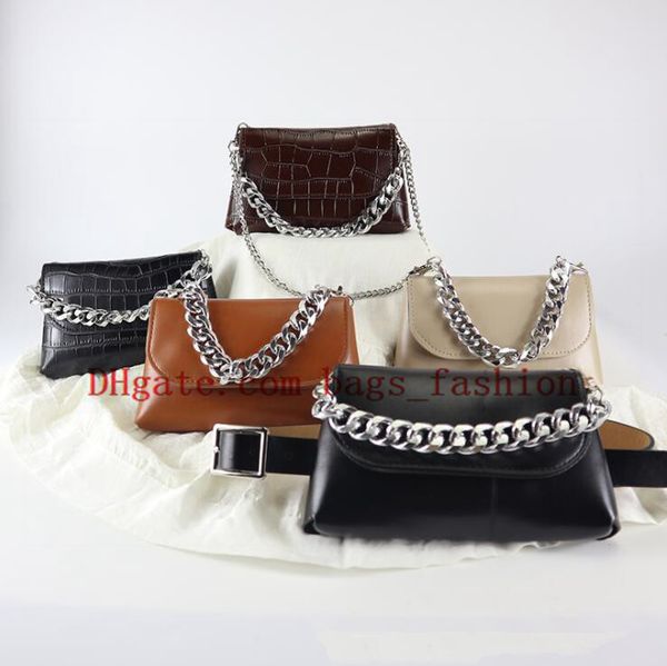 

мода заклепка талия сумка luxury fanny pack малой женщина талия сумка телефон сумка преувеличена большая цепь панк пояс сумка кошелек беспла