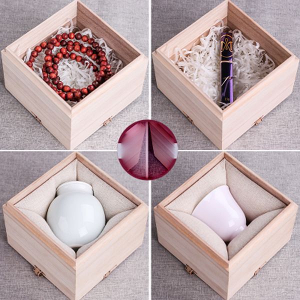 

small wooden box gift box tongmu high-grade lettering packaging gift box-12y