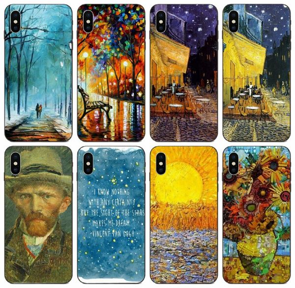 

tongtrade] ngansek винсент ван гог кипарисы доминантный чехол для iphone 11 pro max x xs xr 8 7 6s 5s 5с 5 samsung s10 s5 huawei p30 p10 ca