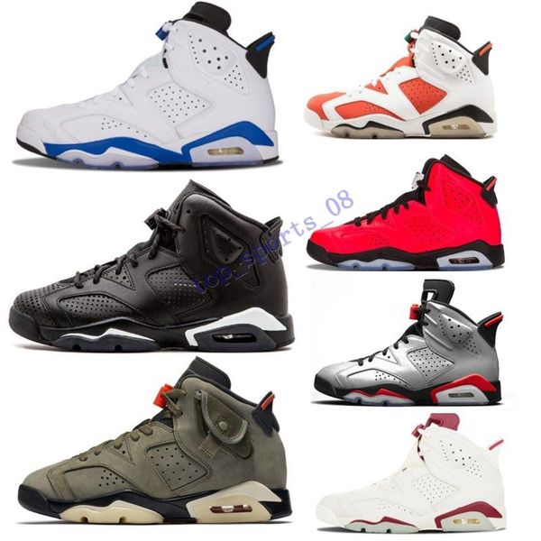 

2020 трэвис скоттс х 6 средние оливковые 6s мужчины баскетбольные обувь tinker черный инфракрасный кактус джек спорт синий орегон мужские сп