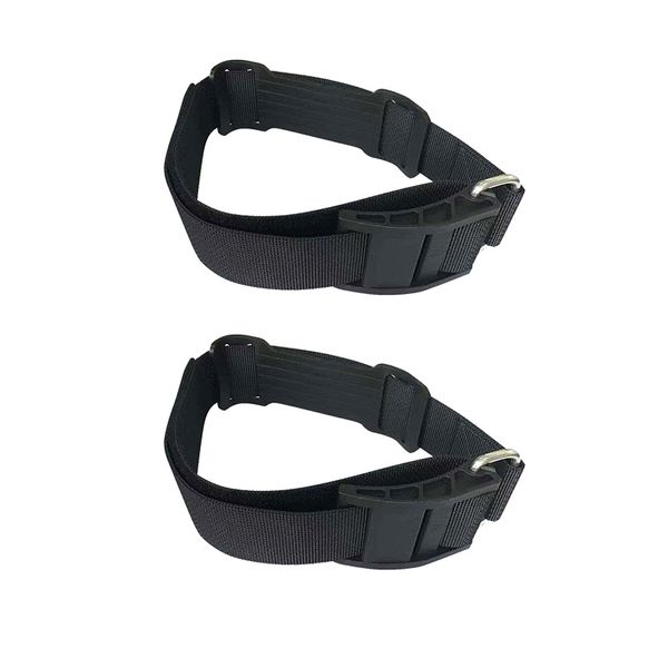 

2pcs scuba diving tank strap bcd tank strap band weight webbing belt with buckle diver equipment