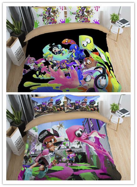 

3D Splatoon 2 постельного белья пододеяльник наволочка
