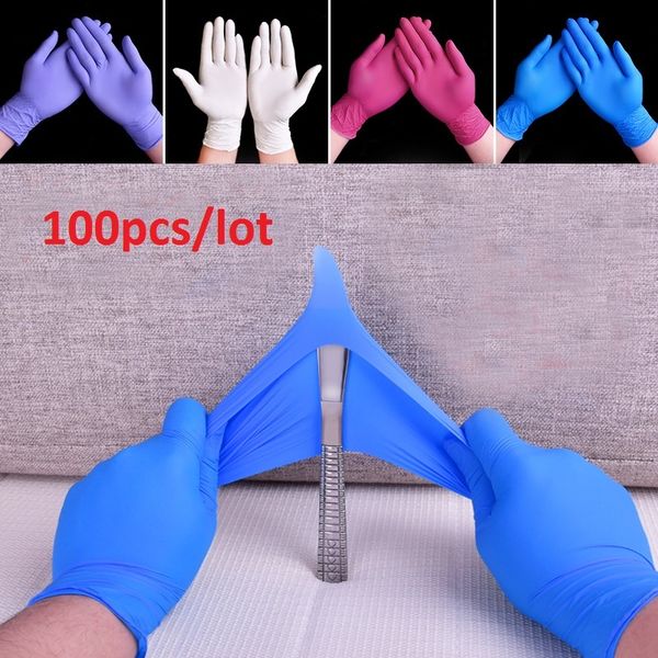 

100pcs/lot latex universal cleaning multifunctional home food cosmetic disposable gloves