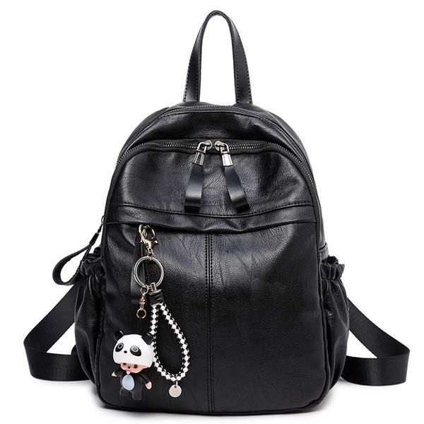 

wholesale sheepskin ladies shoulder bag 2019 new simple wild leather backpack soft leather bag tide a-381
