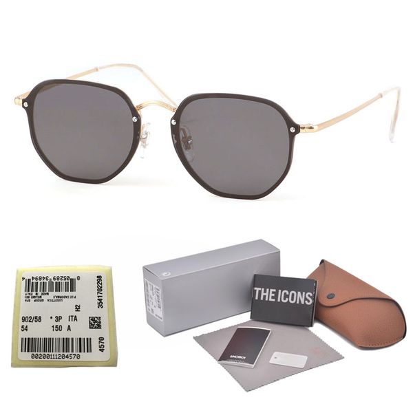 

New Trend frameless Sunglasses Women Vintage Brand Designer Womens Sun glasses Square Irregular Eyewear Pink Shades Female with case and box