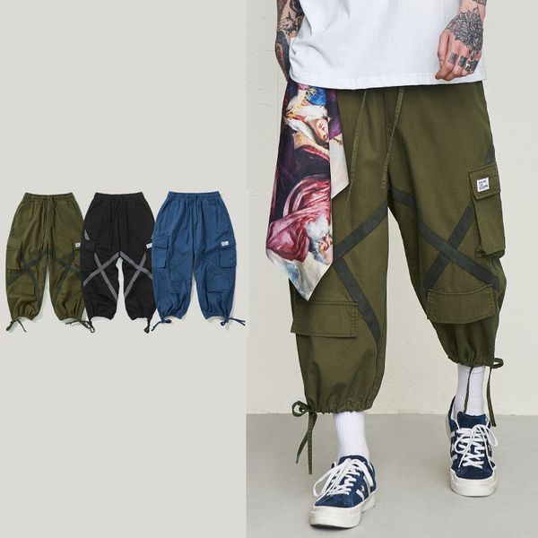 Schwarze 2 1 Baggy Hose und Shorts mit grossen Taschen Schwarze 2 1 Baggy Hose und Shorts mit grossen Taschen