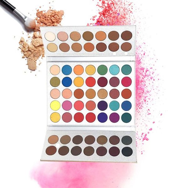 

beauty glazed 63 color matte eye shadow makeup pallete pigment sombra de olho waterproof earth palette maquillage paleta de somb