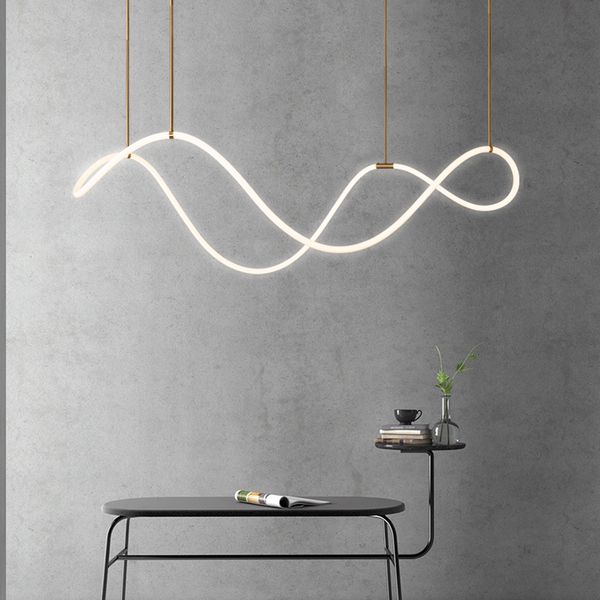

modern luxury gold irregular linear chandelier home living room art pendant lamp pa0696/pa0697/pa0698/pa0699