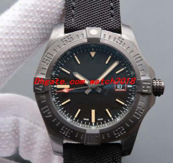 Relógio de luxo Blackbird 44 mm Preto Titânio masculino V1731110 Automático Moda Relógios masculinos Relógios de pulso