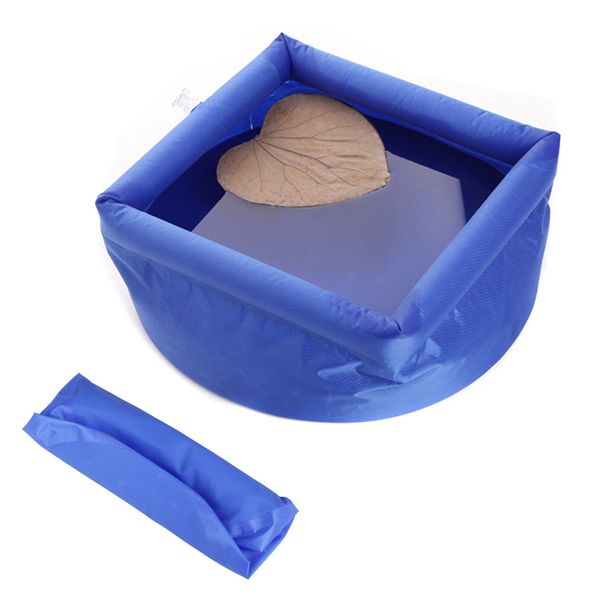 

pedicure care travel inflatable bath basin 8l folding basin camping outdoor inflatable foot for camping hiking
