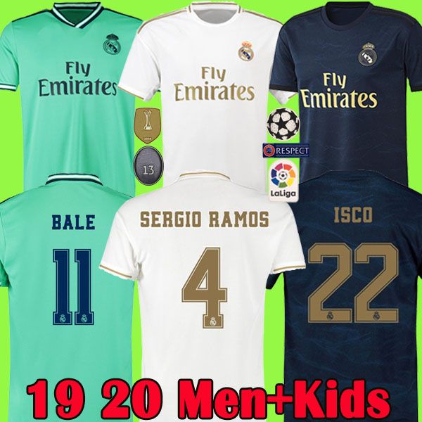 

19 20 real Madrid soccer jersey 2019 2020 HAZARD JOVIC MILITAO VINICIUS ASENSIO football shirt real madrid camisa de futebol men kids kit