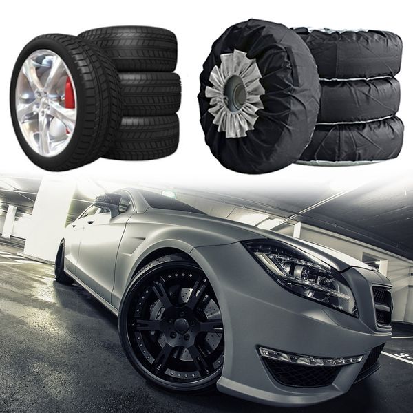 

4 pcs грузовик шины покрышка автомобиля запасное колесо крышка четыре сезона универсальная сумка для хранения переноски сумки