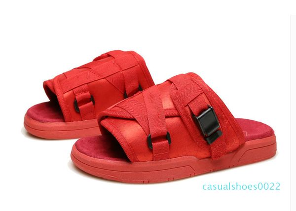 

2020 fringe men women canvas slippers male summer shoes slides slip-resistant beach slippers flip flops sandals c22, Black