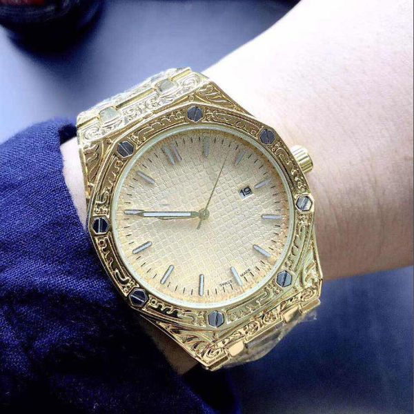 

роскошные часы полный ремешок из нержавеющей стали автоматические кварцевые часы световой высокое качество наручные часы сапфир orologio di, Slivery;brown