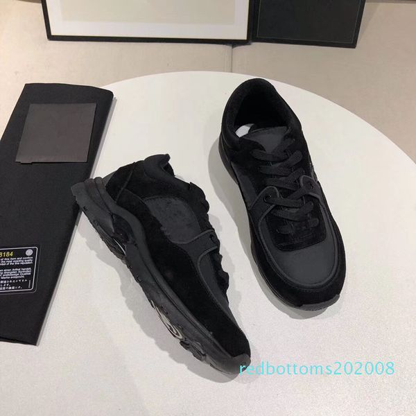 

new designer sneakers red bottom shoe low cut suede spike luxury shoes for men and women party wedding crystal leather sneake wl191104 r08, Black