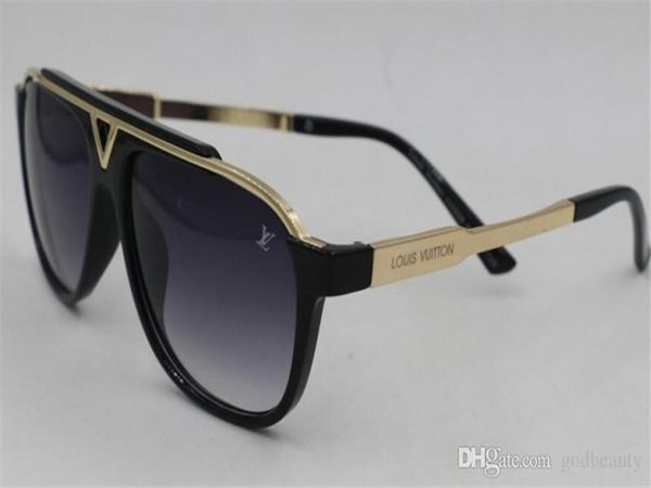 

мужчины женщины люксового cолнцезащитные очки мужские женские vintage pilot марка солнцезащитных очков дез люнеты де солей очки 43, Black