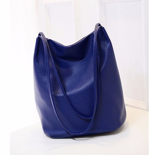 

2017 women leather handbags bucket shoulder bags ladies cross body bags large capacity ladies shopping bag
