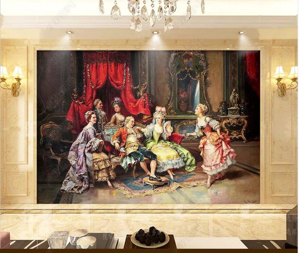 Wdbh 3d Room Wallpaper Custom Photo Louis Xv In The Throne Background Painting Home Improvement 3d Wall Murals Wallpaper For Walls 3 D Wallpapers