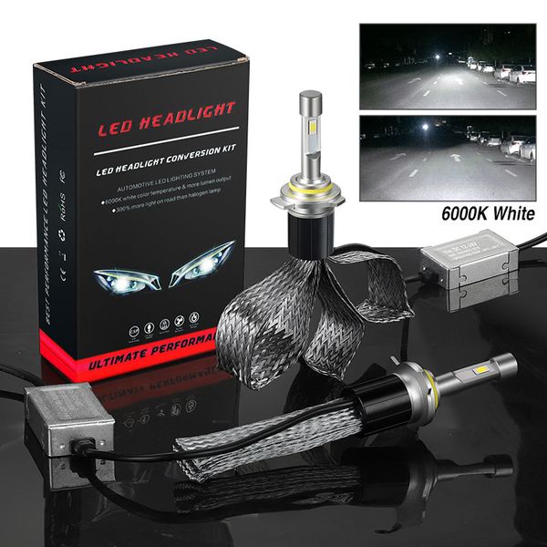 

2pcs 9012 led car headlight bulbs 55w 10000lm 6000k white lamp csp chip auto mini headlamp fog light car accessories dc12v 24v