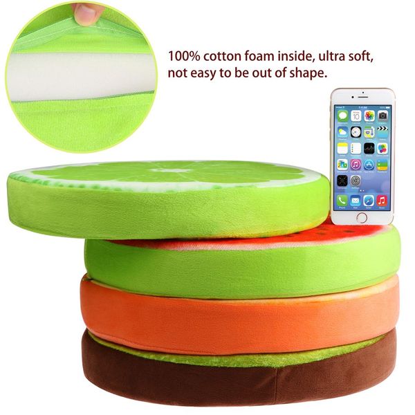 

32cm new cute creative 3d summer fruit pp cotton office chair back cushion sofa throw pillow soft decorative pillows