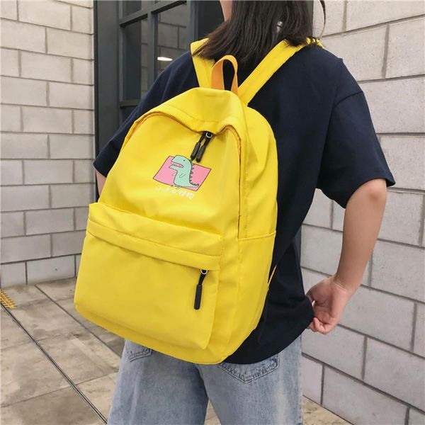 

рюкзак женская мода нейлон сплошной цвет емкость студент рюкзак путешествия пара сумка большой емкости рюкзаки mochila escolar