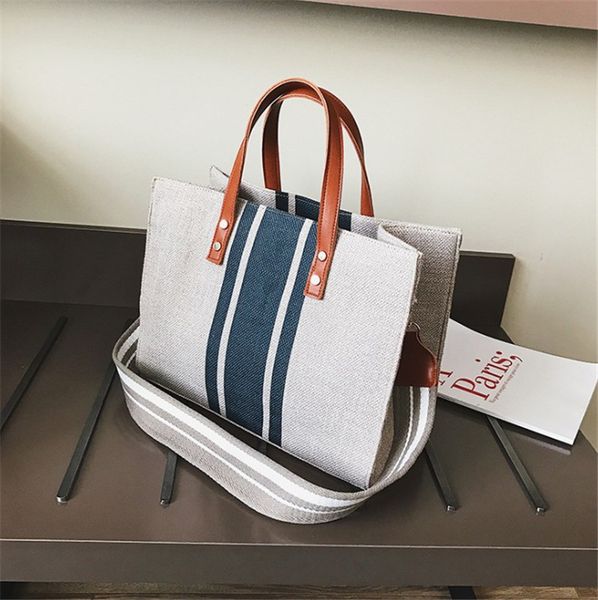 

women handbag casual canvas joker wide shoulder strap hand bill of lading shoulder bag shopping bags ph-cfy20051839