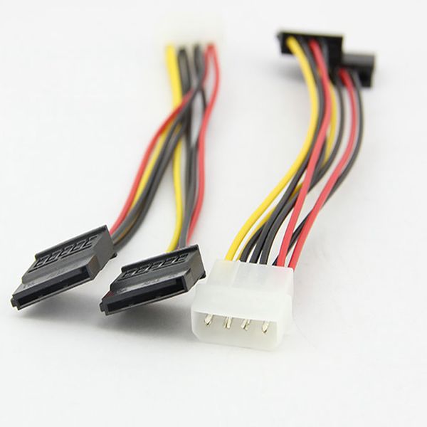 

new 4pin ide molex to 2 serial ata sata y splitter hard drive power supply expansion / extension adapter cable #nd