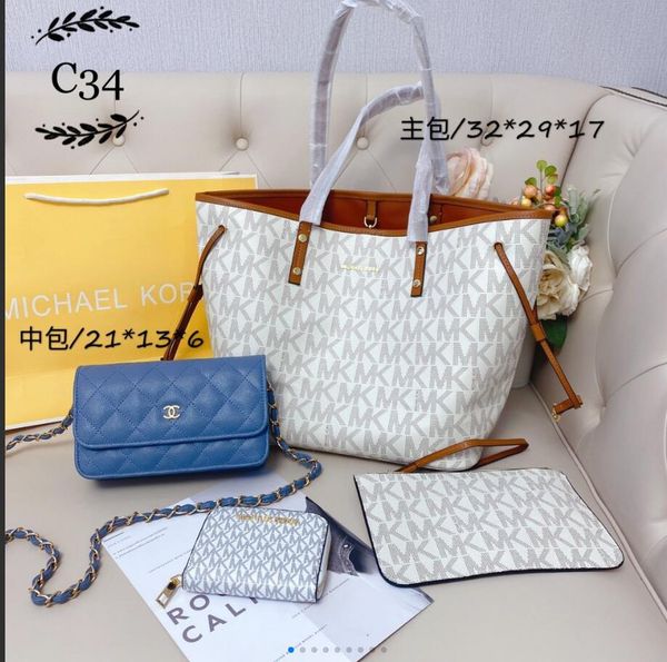 

дамы повседневная сумка-мессенджер сумка женская мода изысканный и элегантный три части дикий zip клатч сумка