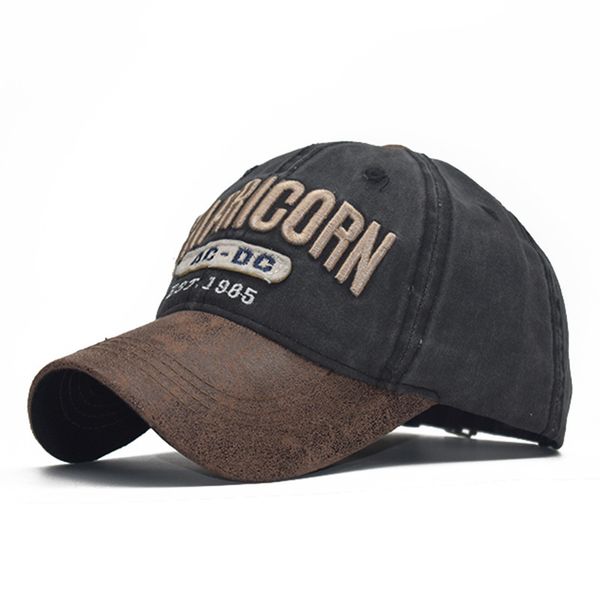 

fashion new pu stitching to make old cotton washed baseball hat 3d letter three-dimensional embroidered shade hat, Blue;gray