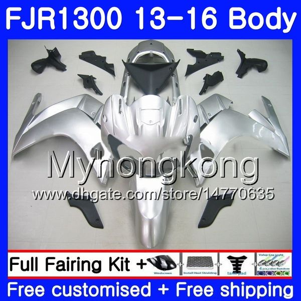 Yamaha FJR1300 için Kiti FJR1300A FJR1300 13 16 247HM.19 FJR-1300A FJR 1300 13 14 15 16 FJR-1300 2013 2014 2015 2015 Fairing Parlak Gümüş