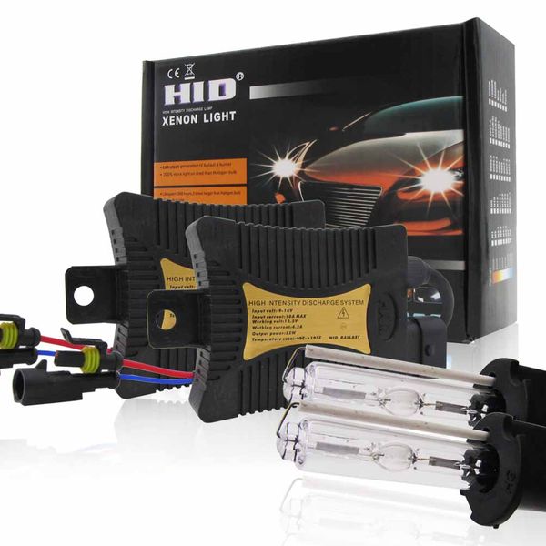

2pcs h3 xenon hid headlight light bulbs with ballasts 6000k/8000k/10000k/12000k conversion kit car auto 55w xenon light