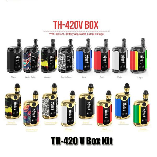 

Аутентичные Kangvape Е-420 В коробке комплект 800 мАч переменное напряжение wattage разогреть В. В. мод батареи 0,5 мл густого масла картридж подлинная