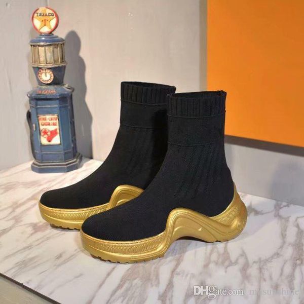 

original box) archlight man casual shoes woman sneaker new designer mixed colors tpu sole race runner grandpa shoes, Black