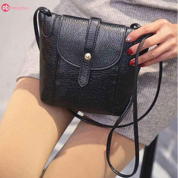 

elegant women shell bag new vintage satchel crossbody tote pure color shoulder crossbody handbag button bolsa feminina