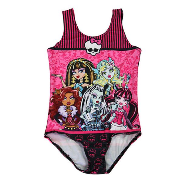 

girls swimsuit 2020 bathing suits digital printing one piece little girl bodysuit swimwear kids beachwear badpak meisje, White;black