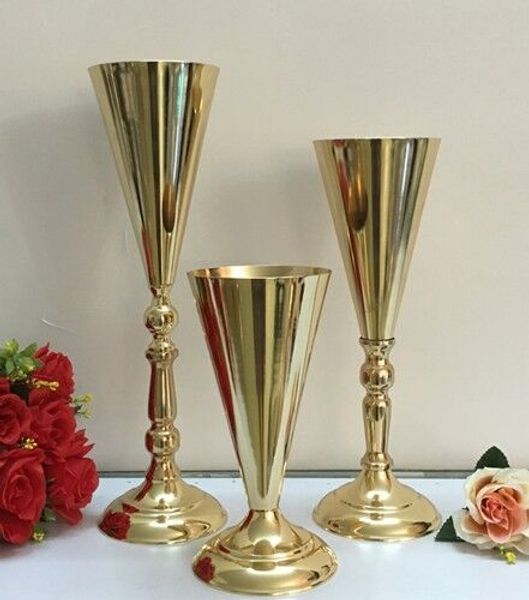 

различные цвета различного размера металл ваза для цветов для свадебного украшения