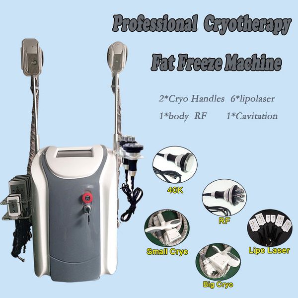 

2020 cryolipolysis vacuum slimming machine non invasive lipo laser machine rf skin tightening face fat reduction equipment, Black;white