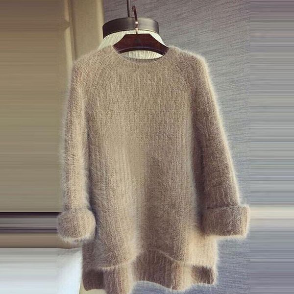 

autumn sweater women wear front short back long pullover bottom knitted fashion sweater women 2019 pullovers, White;black
