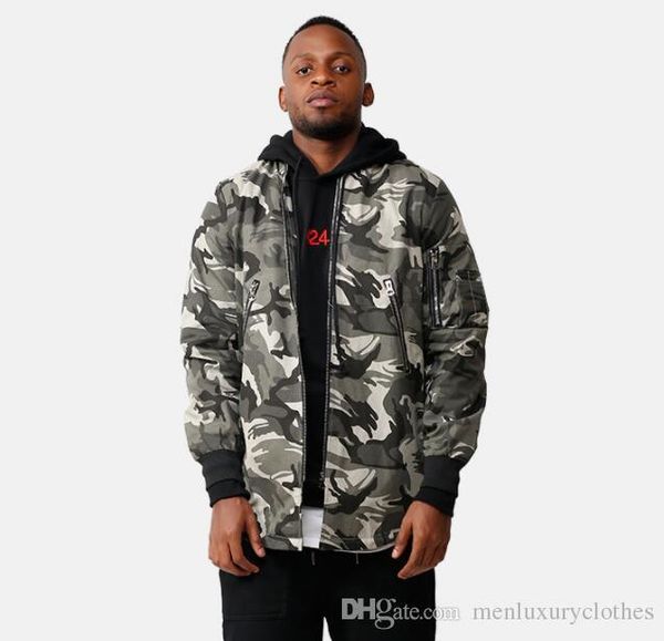 

дизайнер куртки сними повседневного street long zipper дизайн пальто мужского камуфляж бейсбол, Black;brown