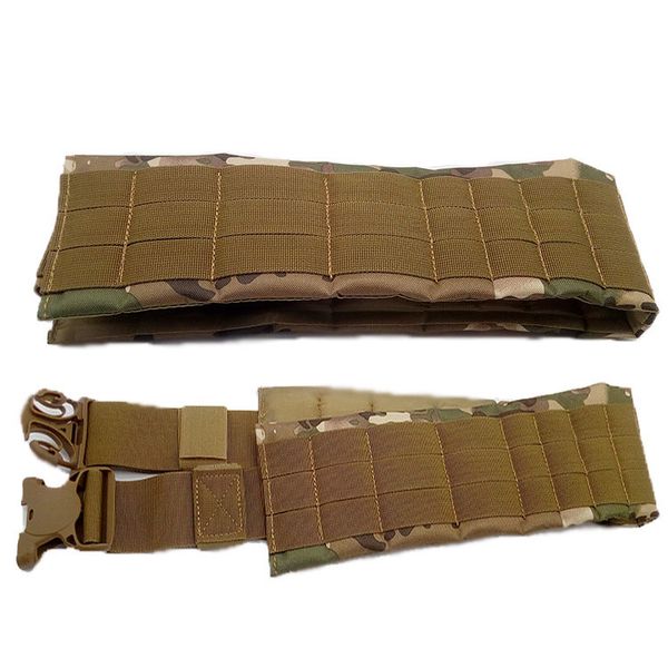 

tactical molle belt men's army special 1000d nylon belt convenient combat girdle eas h-shaped adjustable soft padded, Black;gray