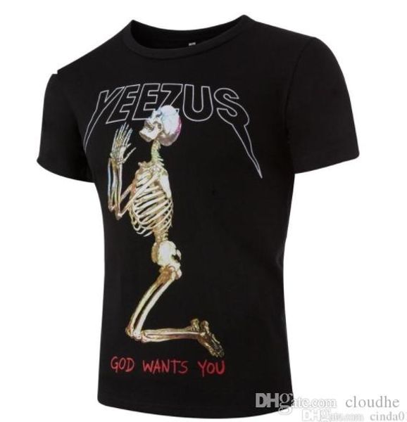 

лето tshirt мужчина мода прохладного череп печатный короткий рукав майка топы дизайнерской футболки одежда черной, Black;red