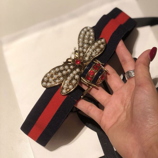 

Bee пряжка классические ремни классические эластичные лямки для женщин Цветная полоса с узором пояса женские платья ремни модные женские ремни ремень 002